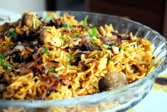 Mushroom Biriyani